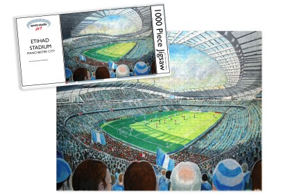 Etihad Stadium Fine Art Jigsaw Puzzle - Manchester City FC